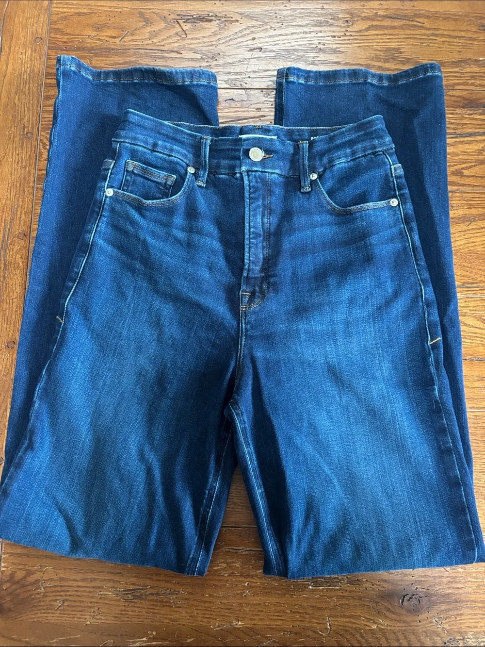 Good American Good True Straight Jeans Super High-Rise 32” Inseam Size 29 or 8
